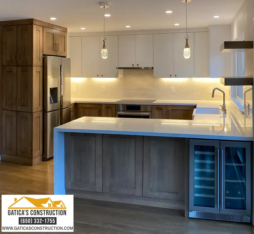 Kitchen remodeling project by Gatica's Construction